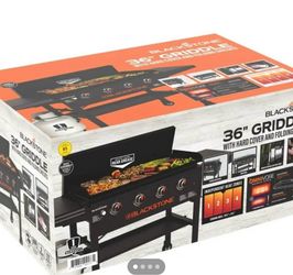 Blackstone 36 inch griddle with hood and grill cover