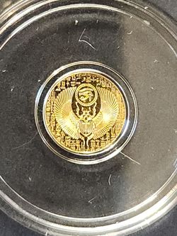 Egyptian Scarab 24K Gold Coin