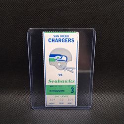 VINTAGE SEAHAWKS TICKET