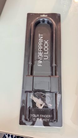 Fingerprint lock for bike