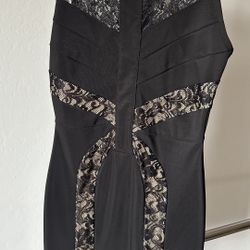 Ruby Rox Bodycon Black One Piece dress Size Small 