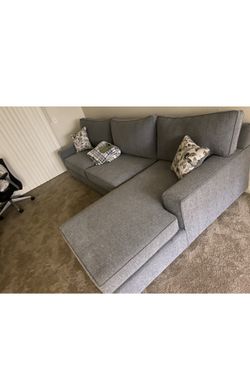 Grey sectional couch