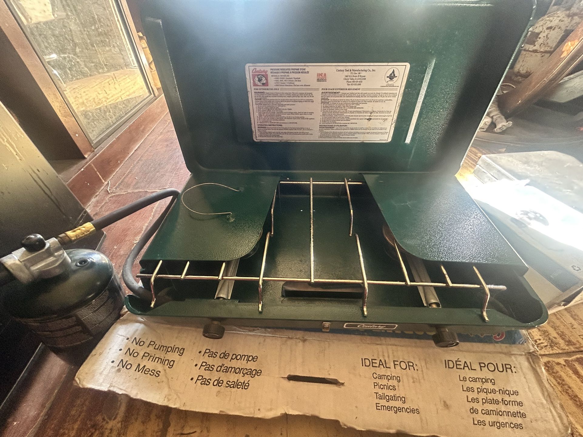 Century 2-Burner Propane Camping Stove