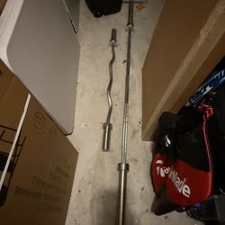 Olympic Barbell + EZ Curl Bar – Solid Steel Weight Bars