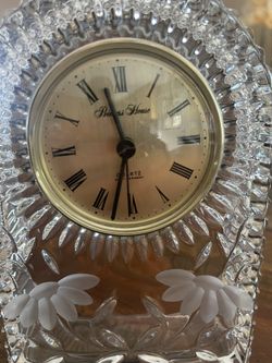 Princess House Crystal Clock 🕰️
