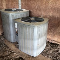 2 Lennox AC Condenser Units – 3 Ton + 5 Ton – Stored, Lightly Used – $900 for Both