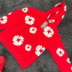 Red Denim Tears Hoodie 
