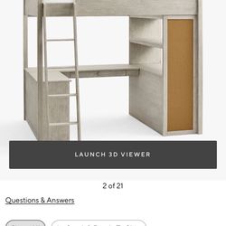 Pottery Barn Sleep Study Bunk Bed For Teen