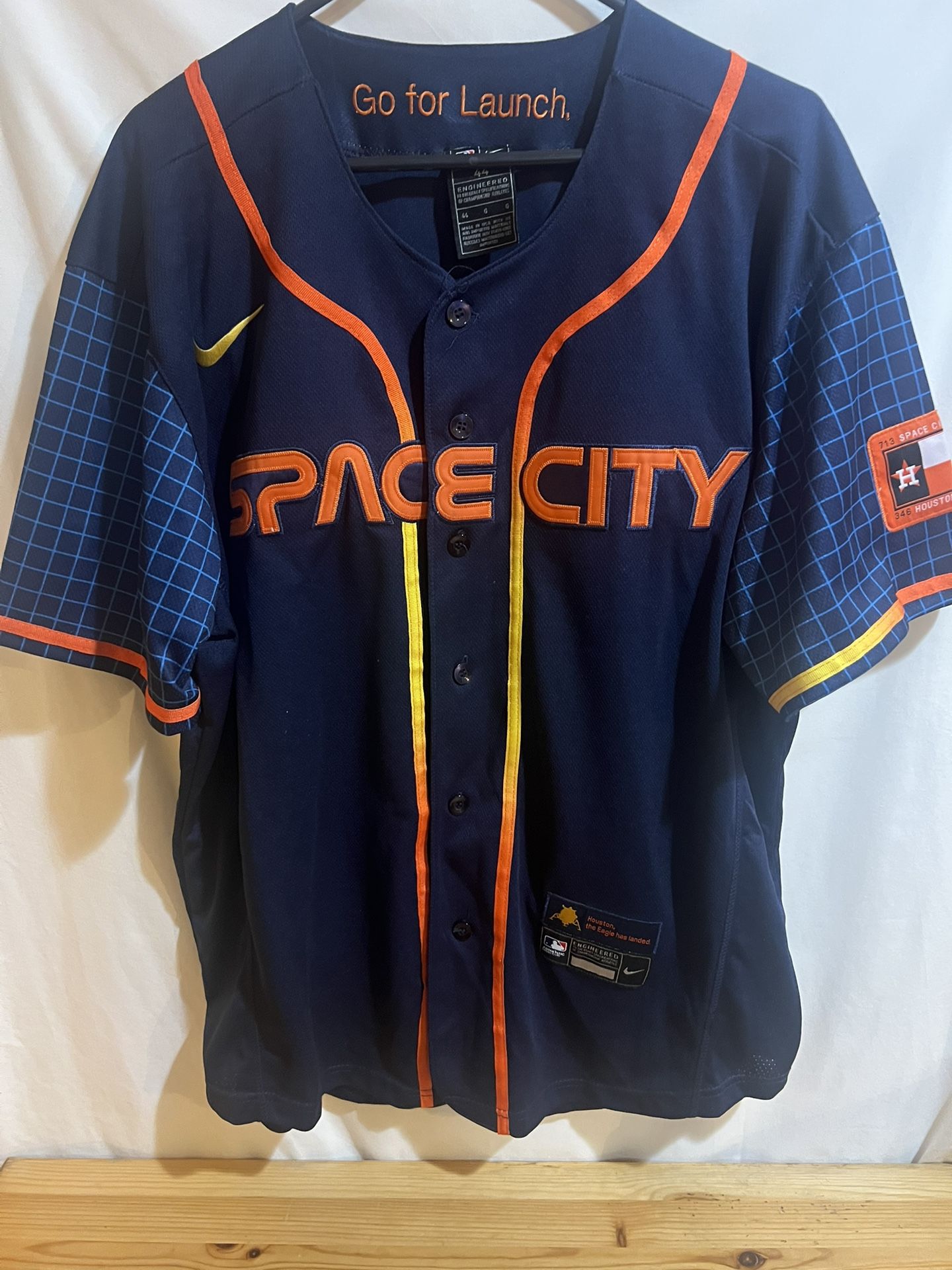 Nike MLB Houston Astros Space City Baseball Jersey Size 44 Used Good Condition $300 Meet Up In Irving @dfwgoods