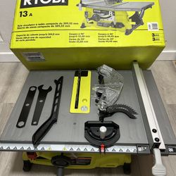 RYOBI 13 Amp 8-1/4 in. Compact Portable Corded Jobsite Table Saw (No Stand)