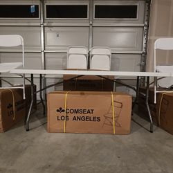 White Folding Chairs Comseat Brand 