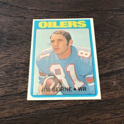 Vintage 1972 Topps Football High Number #313   Jim Beirne Nr Mint