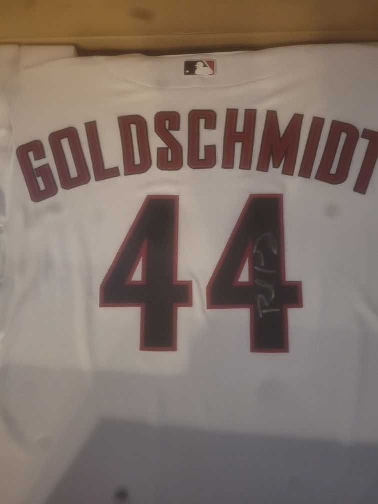 Paul Goldschmidt Autographed Diamondbacks Jersey with Frame