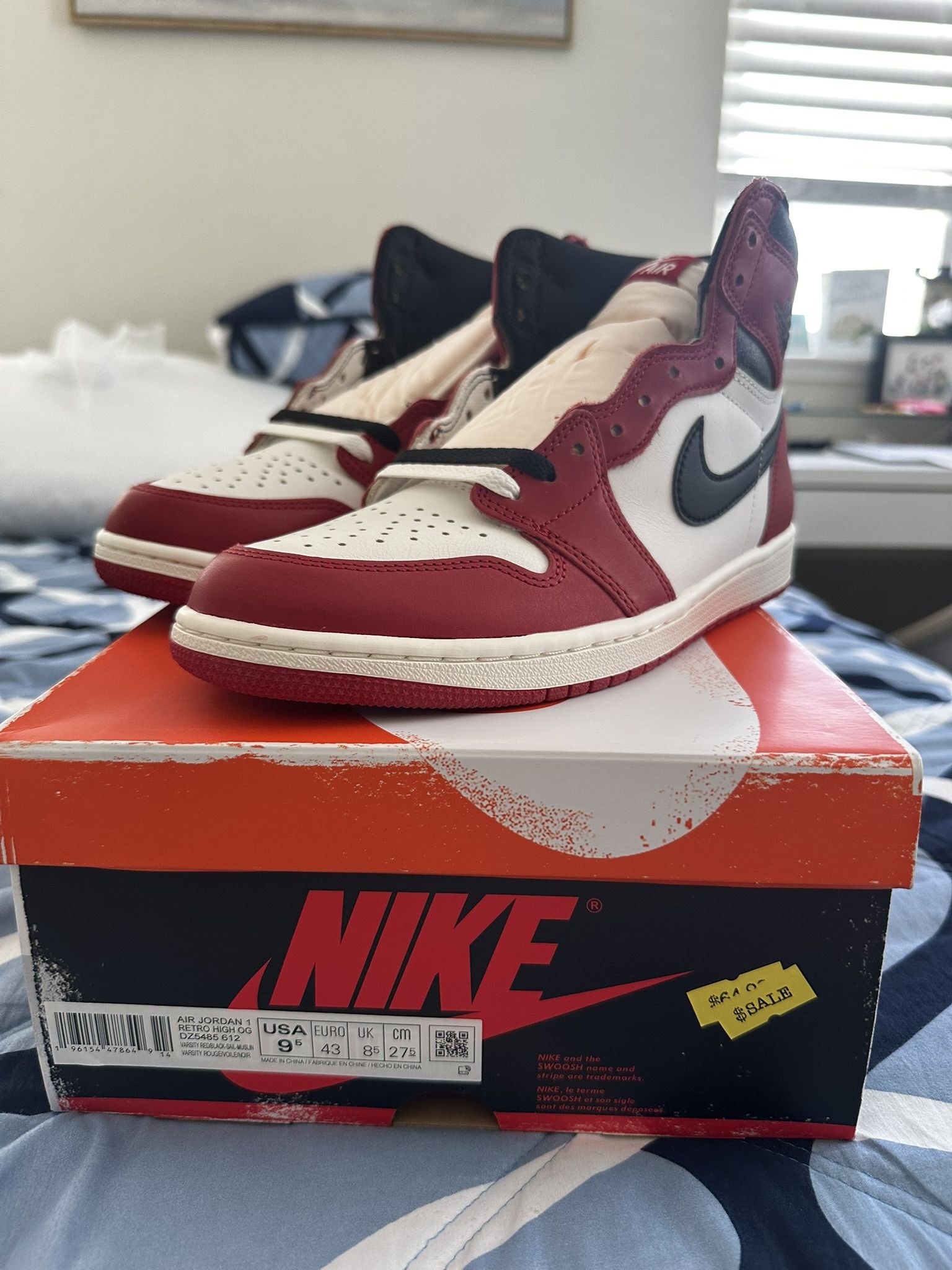 Jordan 1 High OG Chicago Lost And Found Size 9.5 DS
