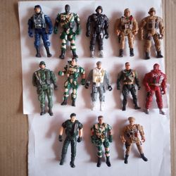Lot Of Unbranded Military Action Figures