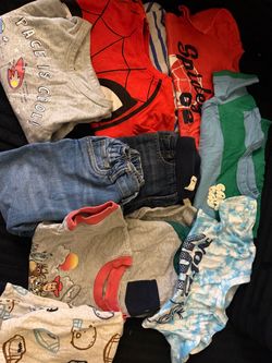 Kids Clothing Bundle – Mixed Tops, Jeans