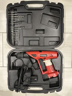 Mansfield 18V Cordless Dual Drill with Bits.