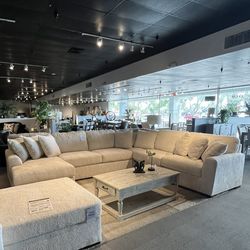 Ivory 4PC Sectional Couch
