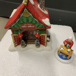 Dept 56 North Pole Series Mrs. Claud’s She Shed Set