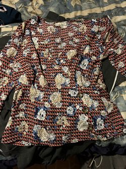 Red Floral Top 