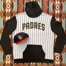 MLB San Diego Padres SGA Shirt/Hoodie 2023 Home Hoodie Size XL & Vintage SGA Hat