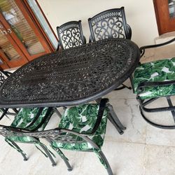 Leaders Charleston Outdoor Cast Aluminum Band Dining Set