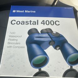Coastal 400 C Built-In Compass Brand-New Binoculars