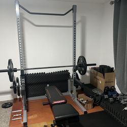 Full Gym Rack And Weights