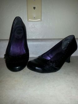 Low Black Heels