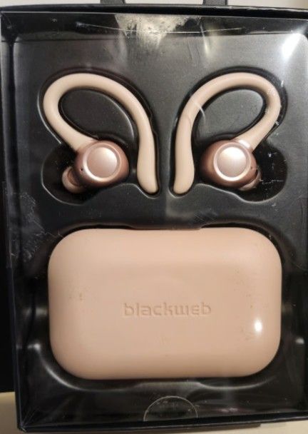 Black web wireless earphones new in box