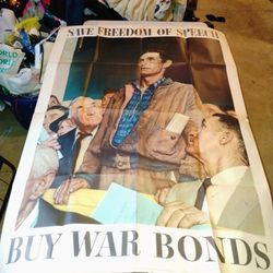 Original 1943 Norman Rockwell War Poster's " Rare "