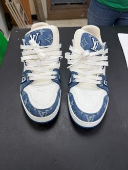 Louis Vuitton LV Trainer Denim Monogram Sneakers