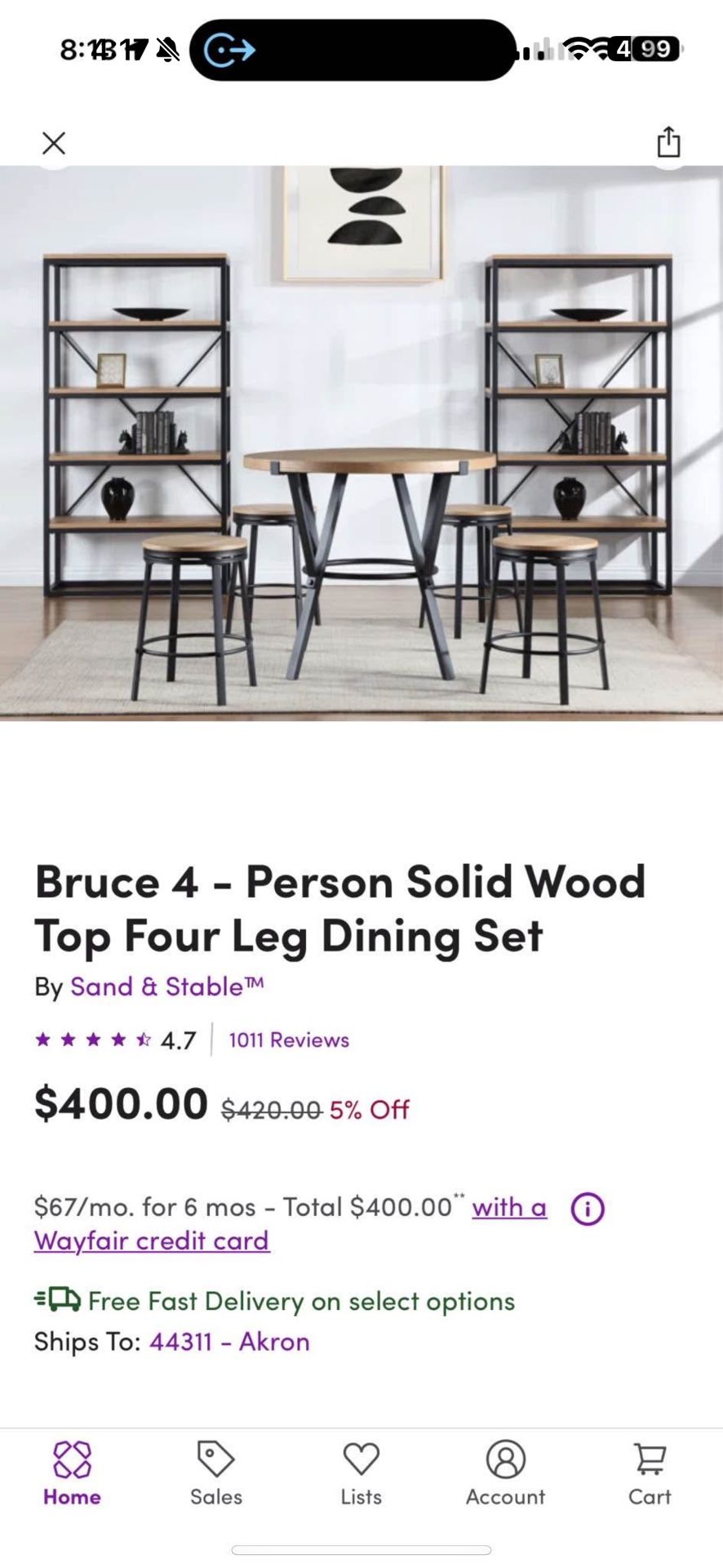 Dining table