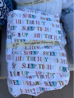 Twin bedding- sheets; blankets, mattress pads, etc