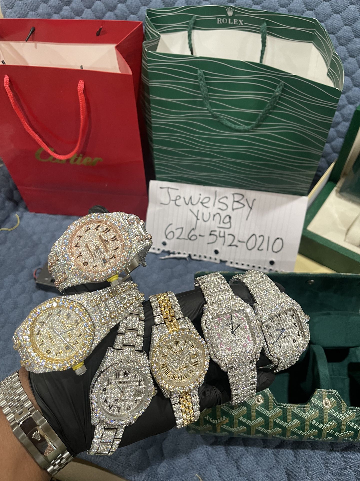 Moissanite Watch Passes Tester Payment Plans Available