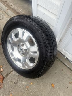 FULL SET OF 17IN ACURA ALLOY RIMS W/ FULL SET OFF TIRES