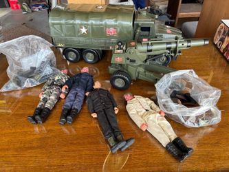 G.I. Joe and military toys mixed lot in estate sale