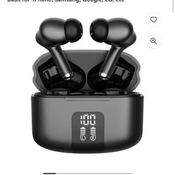Bluetooth 5.3 TWS Earbud, Wireless ANC Earphones with 35H Deep Bass Noise Cancelling, IPX7 Waterproof Ear Buds for  iPhone, Samsung, Google, LG, etc