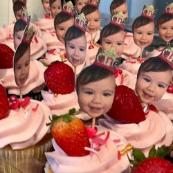Face Cupcake Toppers
