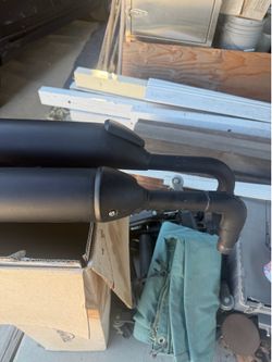 Motor cycle parts muffler triumph.