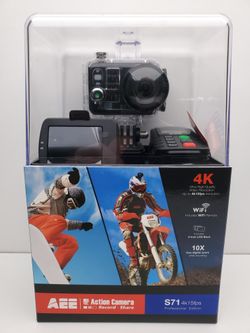 AEE Action Camera Set GoPro Waterproof Remote Control 4K WiFi 10X Zoom