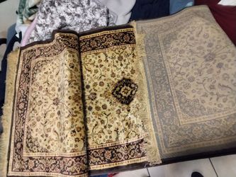 10ft x 2.5ft brown floral ancient runner