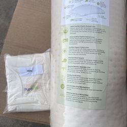Organic Natural Latex Pillow King size -- 36" x 16"  With Extra Pillowcase