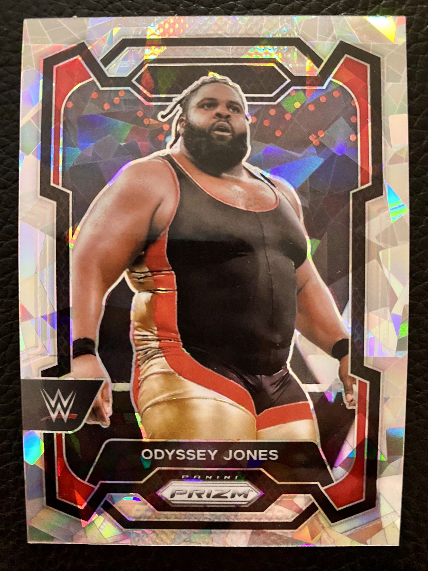 Odyssey Jones 2024 Panini Prizm WWE #103 CRACKED ICE PRIZM!