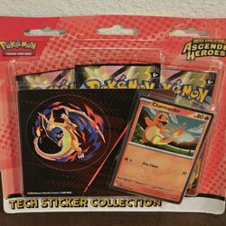 Pokemon Mega Evolution: Ascended Heroes Tech Sticker Collection Charmander