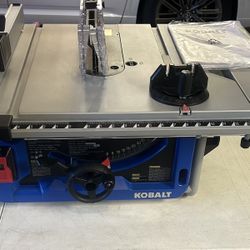New Kobalt 10” Table Saw.   
