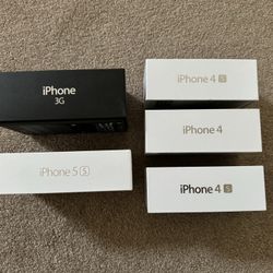 5 iPhone Empty Boxes