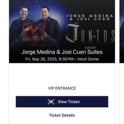 Jorge Medina & Josie Cuen Suite Tickets