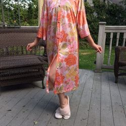 Vintage Robe Nightgown Large