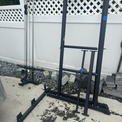 Titan Fitness Squat Rack Lat Pulldown 